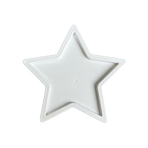 Bandeja Plástica Estrela Branca Decorativa Mar Mesa Festa