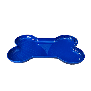 Bandeja Plástica Osso Azul Decorativa Mesa De Festa Pet