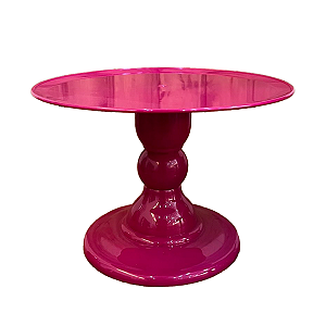 Prato Mosaico 18x27 Fucsia Decorativo Só Boleiras Mesa Festa