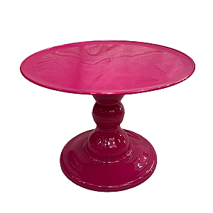 Prato Mosaico 18x27 Fucsia Decorativo Só Boleiras Mesa Festa