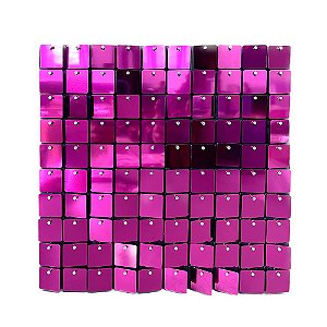 Enfeite Plástico Mágico Shimmer 30x30 Cada Pink Decorativo