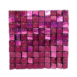 Enfeite Plástico Mágico Shimmer 30x30 Cada Pink Hologliter