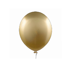Balão Happy Day Aluminio Dourado 9" Bexiga 25un
