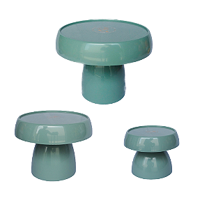 Kit Boleiras Cogumelo P M G Só Boleiras Verde Menta