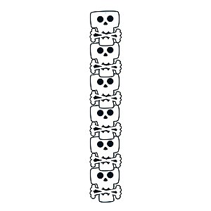 Enfeite Decorativa Pendurar Caveira Halloween 1.1m