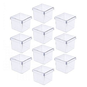 Caixa De Acrílico Transparente 5X5 C/ 10 Un