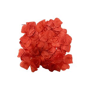 Pétalas Rosas Soltas Artificiais Vermelho 15G Decorar Poliester