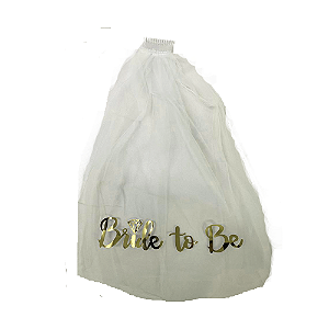 Véu De Noiva Bride To Be Dourado Despedida De Solteira