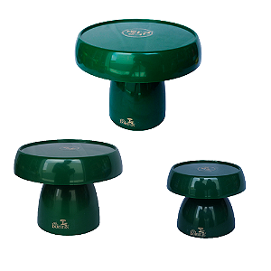 Kit Boleiras Cogumelo P M G Só Boleiras Verde Folha