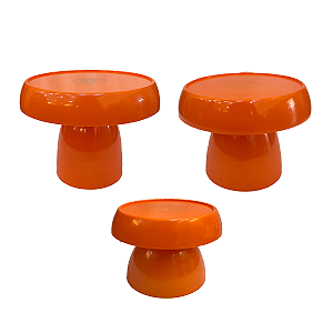 Kit Boleiras Cogumelo P M G Só Boleiras Laranja