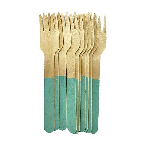 Garfo De Madeira Tiffany 14CM Decorativa Festas 10un