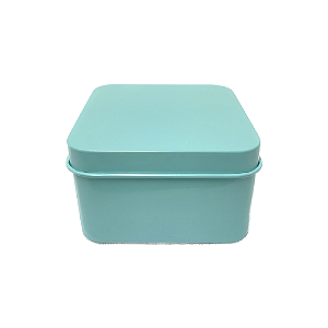 Lata Metal Pequena Quadrada Tiffany 10 Un Lembrancinha