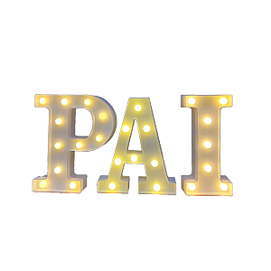 Kit Letras De Led Pai Decorativas Para Festa Decorativa