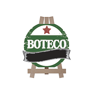 Cavalete Boteco Verde Personalizável Decorativo Festas MDF