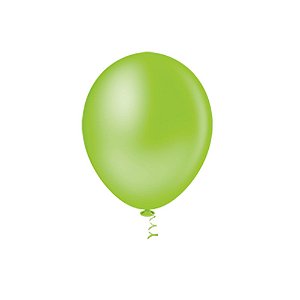 Balão Pic Pic Liso Verde Limão 12" Bexiga Decoração 12unid