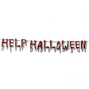 Faixa Decorativa Help Halloween Travessuras Halloween Festas