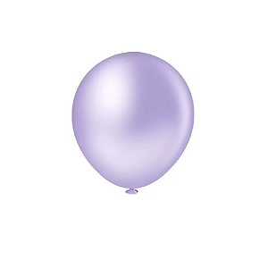 Balão Pic Pic Pérola Lilás Candy Redondo 9" Decoração 25un