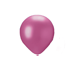 Balão Pic Pic Pérola Rosa Malibu Redondo 9" Decoração 25un