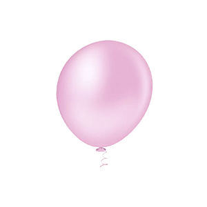 Balão Pic Pic Pérola Rosa Candy Redondo 9" Decoração 25un