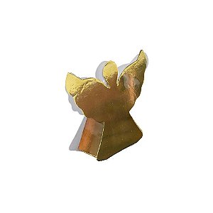 Anjo Metalizado Ouro Caixinha Festas Papel 10un Lembrancinhas