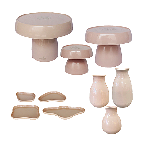 Kit Só Boleiras Festejar Nude Decorativo Para Mesa Festa