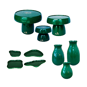 Kit Só Boleiras Festejar Verde Folha Decorativo Para Festa