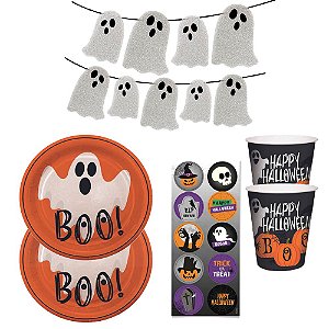 Kit Boo Decoração Completa Para O Halloween Festas