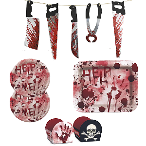 Kit Help Me Decoração Completa Para O Halloween Festas