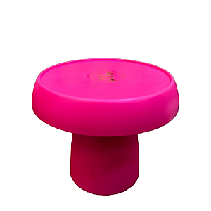 Boleira Cogumelo Fosco Grande Pink Só Boleiras Decorativa