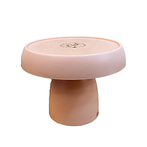 Boleira Cogumelo Fosco Grande Pêssego Só Boleiras Decorativa