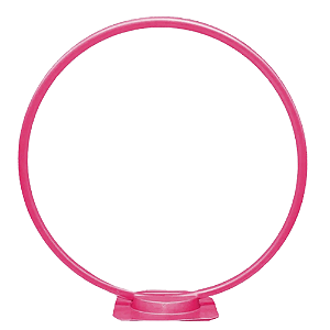 Arco De Mesa Rosa Chiclete Decoração De Balões 45CM Com Base