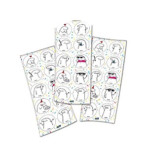 Adesivo Flork Meme Temático Decorativo Redondo 30uni