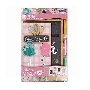 Kit Festa Completo Decorativo Chá De Cozinha 62 Pçs