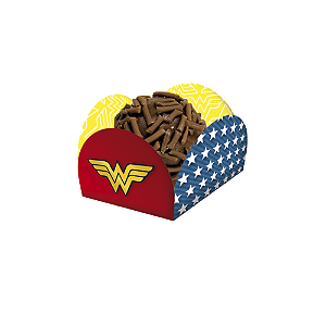 Porta Forminha Docinhos Decorar Super Mulher 40un Festcolor