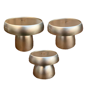 Kit Boleiras Cogumelo P M G Só Boleiras Dourado