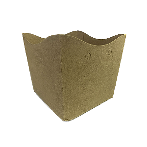 Cachepot De Papel Cartão Decorativo Liso Kraft 10uni