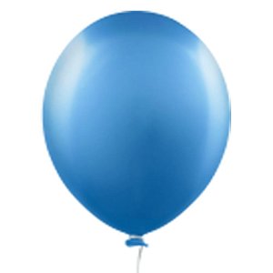 Balão Happy Day Alumínio Azul 16" Bexiga Decoração 10unid