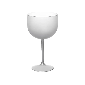 Taça De Gin Degrade Prata Brilho Acrílica 600ml Decoração
