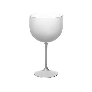 Taça De Gin Degrade Prata Brilho Acrílica 600ml Decoração