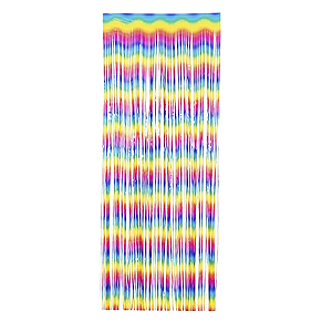 Cortina Metalizada Colorida Decorativa Franja  L1MxA2M