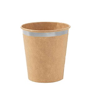 Copo De Papel Kraft Prata Dourado Metalizado 270ml 10 un