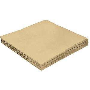 Guardanapo De Papel Liso Dourado Folha Dupla 20 fls 32x32