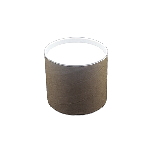 Tubo Lata Tampa Branca Kraft Decorativo 10x10 Plástico