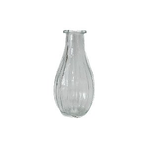 Vaso De Vidro Vertical Decorativo Para Flores Adorno