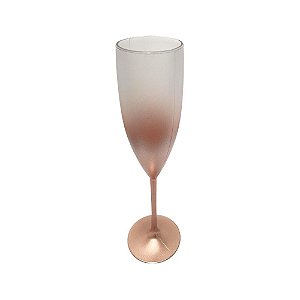 Taça De Champagne Degrade Rose Gold Acrílico Decoração