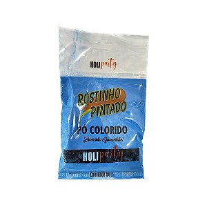 Pó Colorido Holi Party Azul Festival De Cor 50G Festas