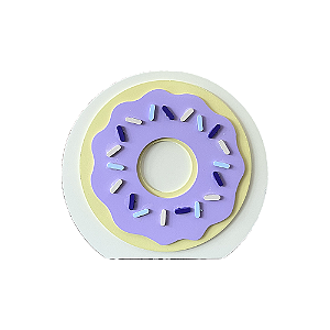 Cachepot Mdf Donuts Amarelo Decorativo Para Festa Temática
