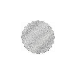 Fundo Rendado Prata Tapetinho Para Docinhos Bandeja 100un 9cm