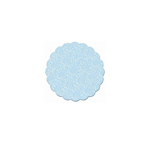 Fundo Rendado Azul Tapetinho Para Docinhos Bandeja 100un 9cm