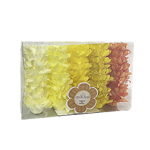 Forminha Madri Tons Amarelos Decora Doces Embalagem 50 un